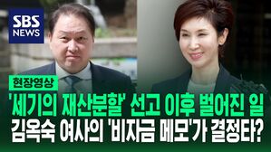 [영상] '세기의 재산분할' 선고 그 후 일어난 일&hellip;액수 산정 결정적 역할은 '김옥숙 여사'의 비자금 메모?
