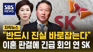 [자막뉴스] "판결에 유감&hellip;반드시 바로잡는다" 최태원 이혼 판결에 긴급회의 연 SK