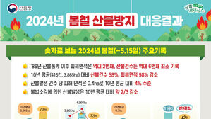 올봄 산불 175건 &middot; 73㏊ 피해&hellip;통계 작성 이후 두 번째로 작아