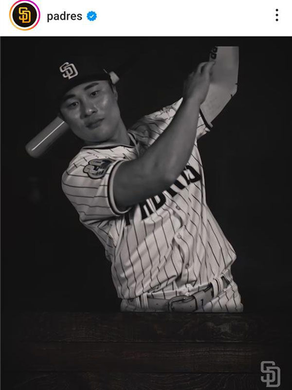 김하성, 2024 MLB 올스타 팬 투표 NL 유격수 후보 (사진=샌디에이고 파드리스 인스타그램 캡처, 연합뉴스)