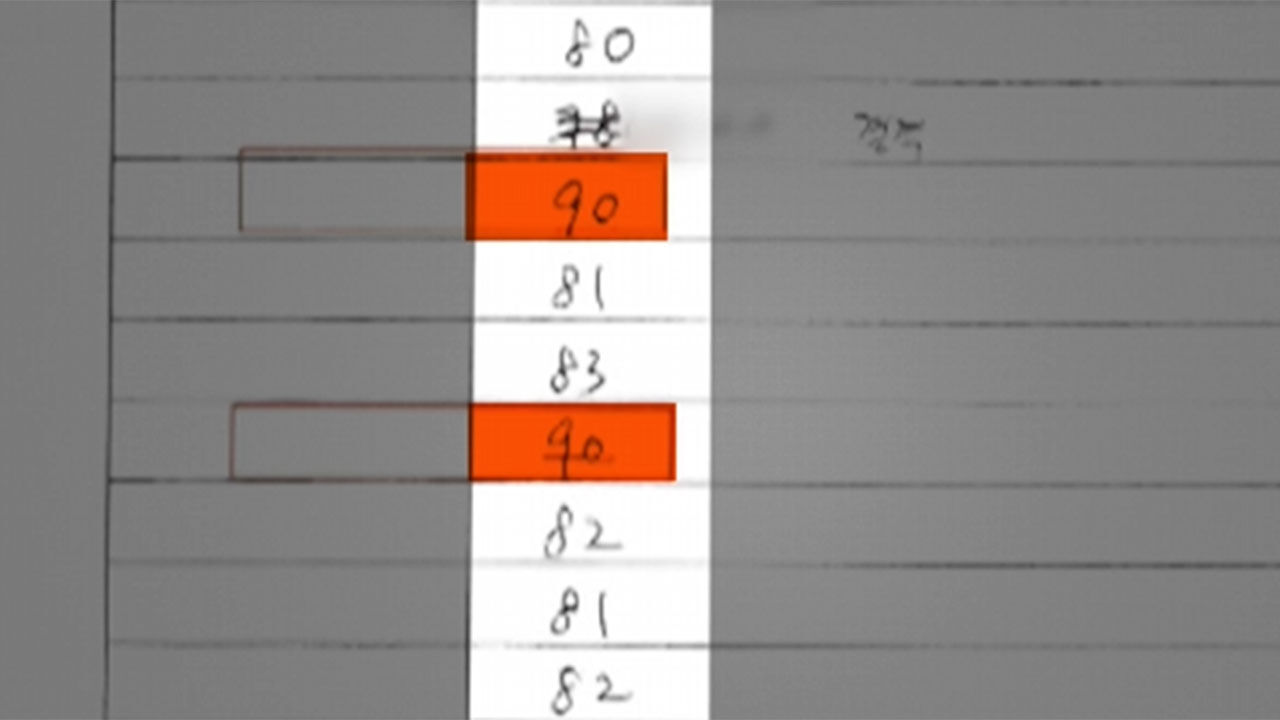 현직 음대 교수-수험생 마스터 클래스, 실기평가표