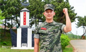 열차 안 응급환자 구한 문기훈 병장. (사진=해병대 6여단 제공, 연합뉴스)