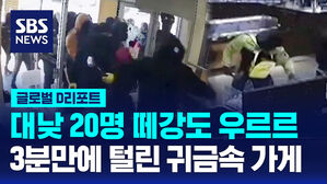 [글로벌D리포트] 대낮 20명 떼강도 우르르&hellip;3분 만에 털린 귀금속 가게