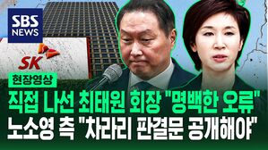 [영상] 최태원 회장이 언급한 '명백한 오류' 살펴보니 변호인 "100배 왜곡 발생" 노소영 측 "판결문 공개해야"