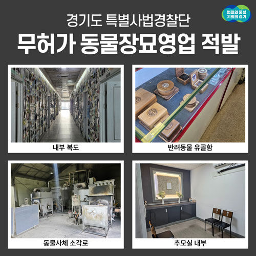 무허가 동물장묘업자 적발 (사진=경기도 제공, 연합뉴스)