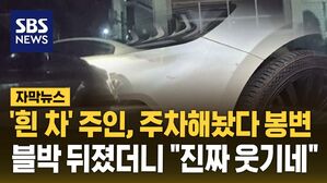 [자막뉴스] '흰 차' 주인, 주차해놨다 봉변&hellip;블박 뒤졌더니 "진짜 웃기네"