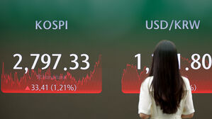코스피, 장 초반 강보합&hellip;2년 5개월 만에 2,800선 터치
