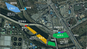 강남구, 탄천에 서울 최대 파크골프장&hellip;시범 거쳐 9월 정식 운영