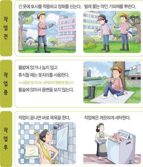 중증열성혈소판감소증후군 예방수칙 (사진=안전보건공단 제공, 연합뉴스)