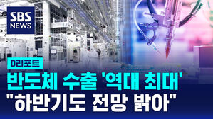 [D리포트] 반도체 수출 '역대 최대'&hellip;"하반기도 전망 밝아"