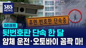 [D리포트] 뒷번호판 단속 한 달째&hellip;얌체 운전&middot;오토바이 꼼짝 마!