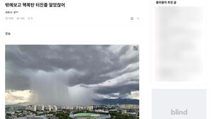 한 동네만 콕 찝어 내리는 폭우&hellip;온라인서 화제