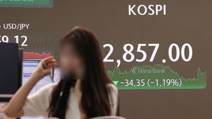 코스피 1.2% 하락 마감 2,850대까지 밀려&hellip;코스닥도 내려
