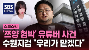 [스브스픽] '쯔양 협박' 유튜버 사건&hellip;수원지검 "우리가 맡겠다"