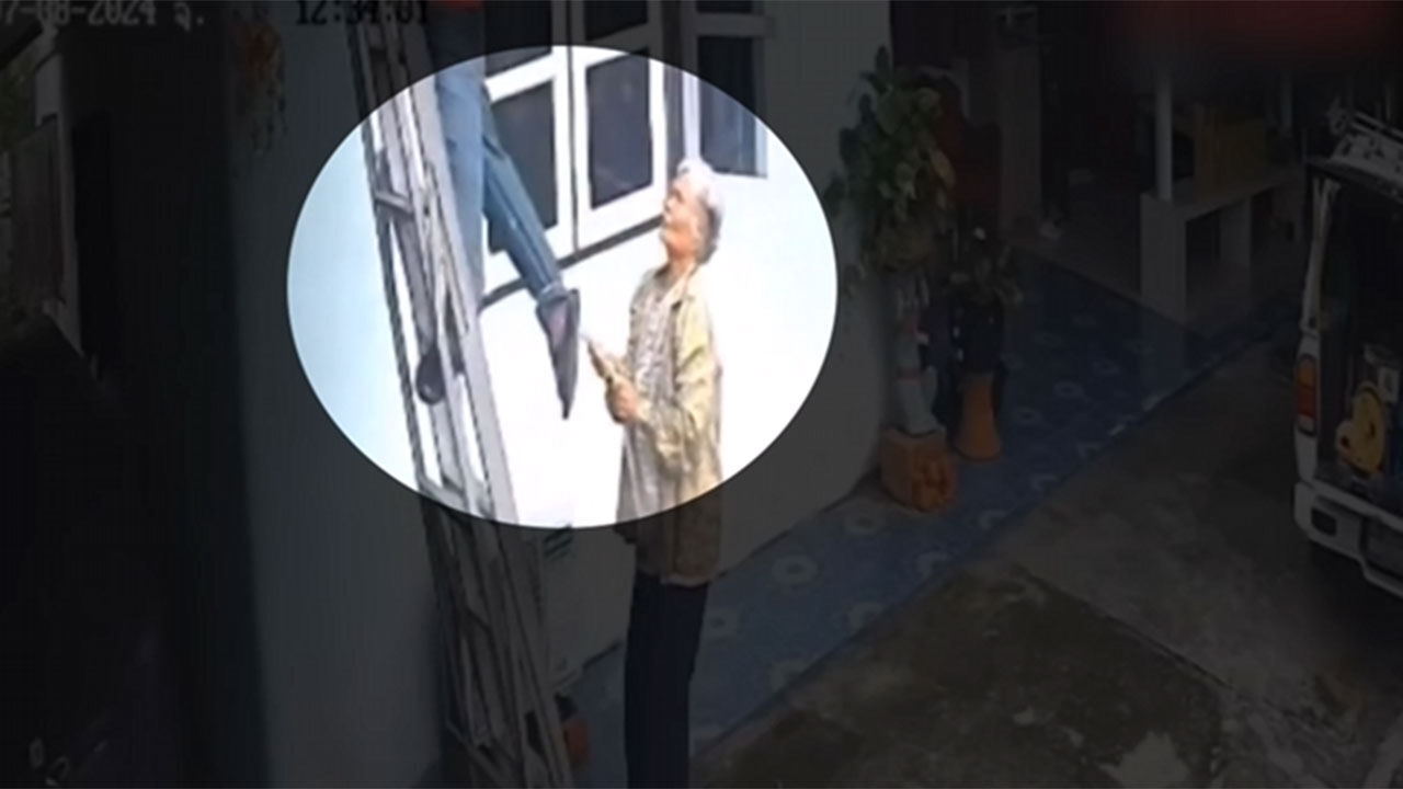 태국 동부 촌부리주의 한 가정집, 감전사고 당한 기사 구한 80대 할머니
