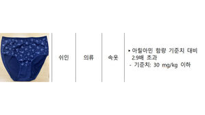 쉬인 여성용 속옷서 '방광암 우려' 발암물질&hellip;판매중지 요청