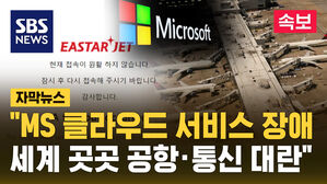 [자막뉴스] "MS 클라우드 서비스 장애&hellip;세계 곳곳 공항&middot;통신 대란"