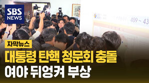 대통령 탄핵 청문회 충돌&hellip; 여야 뒤엉켜 부상