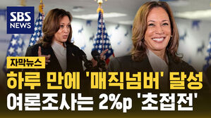 [자막뉴스] '매직넘버' 확보한 해리스&hellip;여론조사는 2%p '초접전'
