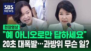 [영상] "예 아니오로만 답하세요"&hellip;'20초 대폭발' 과방위 무슨 일?