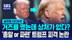 [글로벌D리포트] 총알 아닌 파편? '거즈 뗀' 트럼프 피격 논란