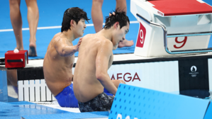 황선우&middot;김우민 "아쉽지만 계영 800m 잘 준비하겠다"