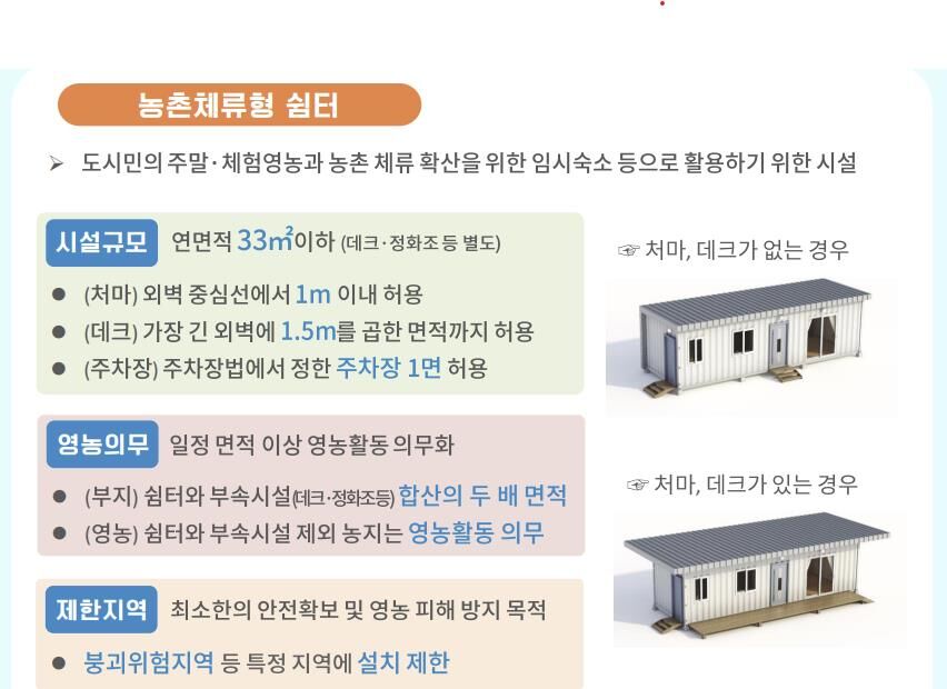 농촌체류형 쉼터 (사진=농림축산식품부 제공, 연합뉴스)
