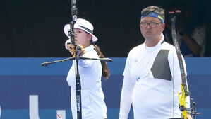 [올림픽] "여섯 발 연속 텐입니다!"&hellip;임시현-김우진, 준결승 진출 (양궁 혼성 단체 8강)
