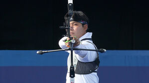 [올림픽] '12발 중 11발이 10점' 양궁 이우석, 남자 개인전 8강 진출