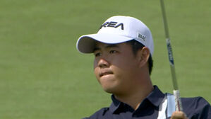 [올림픽] 막판 18번 홀에서 내려간 순위&hellip;김주형, 최종 단독 8위 (골프 남자 최종 라운드)