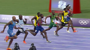 [올림픽] 비디오 판독으로 갈린 금메달 운명&hellip;"이게 됩니다!" 미국의 화려한 역전 (육상 100m 남자 결승)