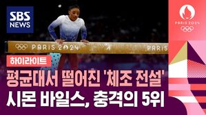 [영상] 평균대서 떨어진 '체조 전설'&hellip;시몬 바일스, 충격의 5위