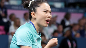 [올림픽] 완벽하게 찔러넣은 전지희&hellip;3경기 승리 (탁구 여자 단체 16강)