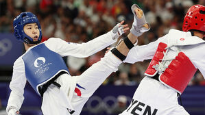 [올림픽] 태권도 선봉 박태준, 프랑스 기대주 꺾고 준결승 진출