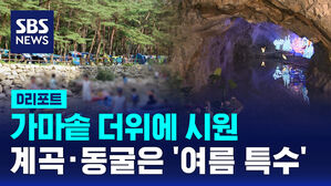 [D리포트] 가마솥 더위에 시원한 계곡&middot;동굴은 '여름 특수'