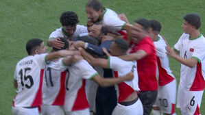 [올림픽] 6대 0 대승 만끽한 모로코&hellip;하키미의 짜릿한 '끝내기' 프리킥! (남자 축구 동메달 결정전)