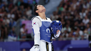 [올림픽] 태권도 서건우, 남자 80kg급 3위 결정전서 아쉬운 패배