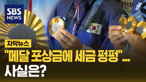 "메달 포상금에 세금 펑펑"... 사실은?