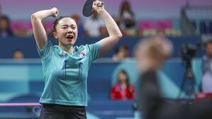 [풀영상] "16년 만의 동메달!"&hellip;승리로 이끈 전지희의 스매시 (탁구 여자 단체 동메달 결정전 3게임)