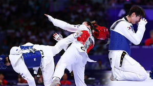 [영상] 헤드기어까지 날린 발차기&hellip;태권도 이다빈 동메달 [스프]