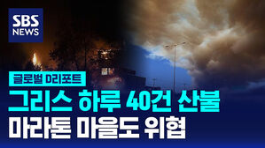 [글로벌D리포트] 그리스 하루 40건 산불&hellip;마라톤 마을도 위협