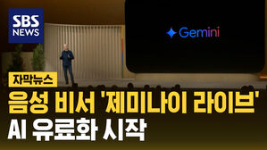 sbsnews 자막뉴스 음성비서 '제미나이 라이브' AI 유료화 시작