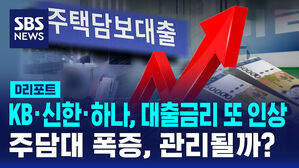 [D리포트] KB&middot;신한&middot;하나, 대출금리 또 올린다&hellip;주담대 폭증, 관리될까?