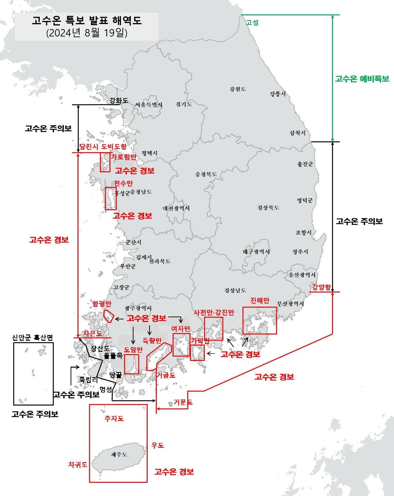 국립수산과학원 고수온 특보