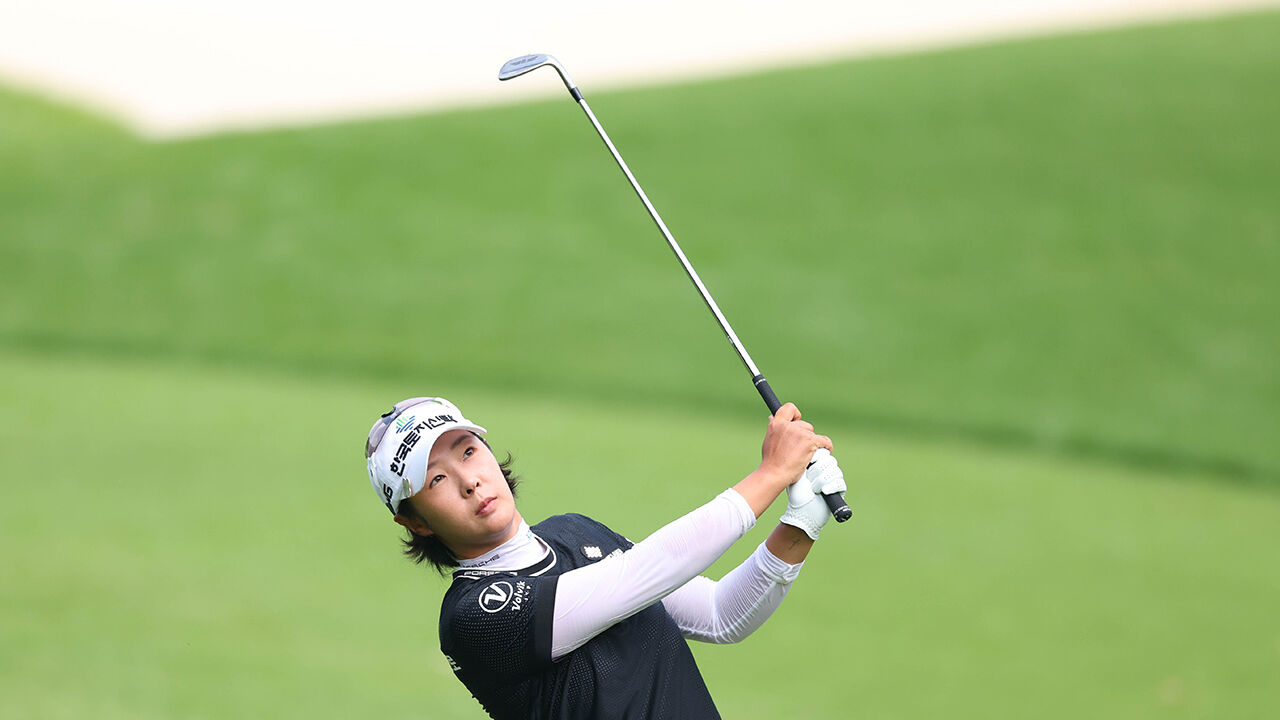 박지영의 아이언샷 (사진=KLPGA 제공, 연합뉴스)