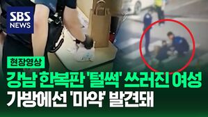[영상] 횡단보도에 쓰러진 20대 여성, 가방에선 '마약' 나오고, 마약류 간이검사에선 양성 반응 나와