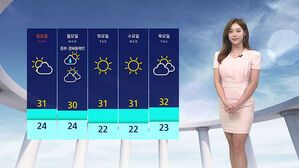 [날씨] '한낮 33도' 맑고 덥다&hellip;강한 자외선 주의