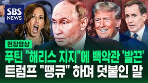 [영상] 진짜? 역설? "전염성 강한 웃음" 푸틴의 해리스 지지에 백악관 "그만해" 트럼프 "땡큐"