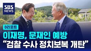 [D리포트] 이재명, 문재인 예방&hellip;"검찰 수사 정치보복 현실 개탄"