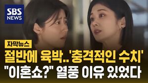 [자막뉴스] 절반에 육박 '충격적 수치'&hellip;"이혼쇼?" 드라마 열풍 이유 있었다